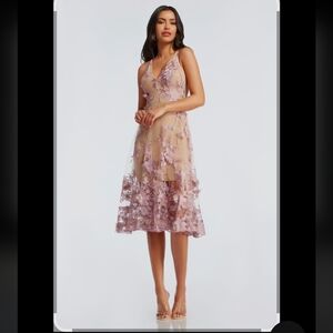 Still Online $298 MSRP Dress The Population Audrey Dress Size Medium